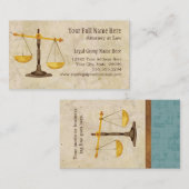 Procureur advocaat Rechtspraktijk rechter-symbool Visitekaartje (Voorkant / Achterkant)