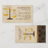 Procureur advocaat Rechtspraktijk rechter-symbool Visitekaartje (Voorkant / Achterkant)