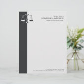 Procureur/avoué - en-tête de lettre de gris de (Debout devant)