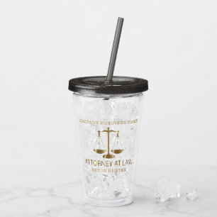procureur bij wet acryl drinkbeker