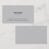 Procureur bij wet | Advocate Plain Visitekaartje (Voorkant / Achterkant)