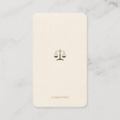 Procureur bij wet | Elegant Gold Visitekaartje (Achterkant)