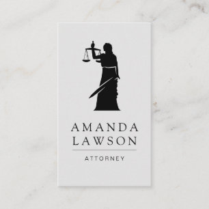 Procureur bij Wet Justice Scales Appointment Card Afsprakenkaartje