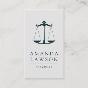 Procureur bij Wet Justice Scales Appointment Card Afsprakenkaartje