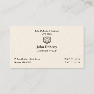 Procureur bij wet Klassieke advocaat Visitekaartje