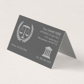 Procureur bij Wet Modern Gray Benoeming Visitekaartjes (Voorkant)