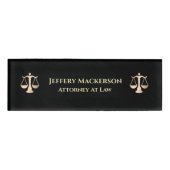 procureur bij Wet Modern Professional Naambadge (Voorkant)