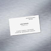 Procureur bij wet | Plain Visitekaartje Magneet (Voorbeeld)