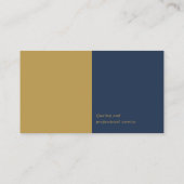 Procureur bij wet | Zwart Visitekaartje met platte (Achterkant)