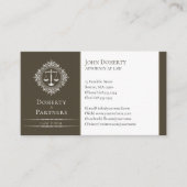 Procureur | Carte de visite Elegant Scales (Devant)