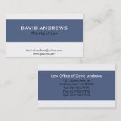 Procureur - Cartes de visite (Devant / Derrière)