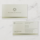 PROCUREUR DE DROIT | Carte de visite élégant (Devant / Derrière)