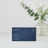 PROCUREUR DE DROIT - Élégant Carte de visite bleu (Debout devant)