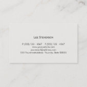 Procureur de la loi Carte de visite traditionnel (Dos)