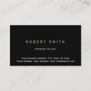 Procureur de la République Carte de visite noir