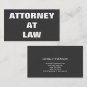 Procureur général du Carte de visite de droit (Devant / Derrière)