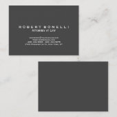 Procureur gris unique à Law Chubby Carte de visite (Devant / Derrière)