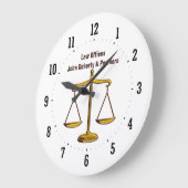 Procureur | L'heure de la justice - Horloge murale (Angle)