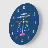 Procureur | L'heure de la justice - Horloge murale (Angle)