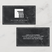Procureur | Marbre | Carte de visite du logo Pilla (Devant / Derrière)