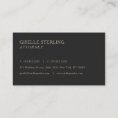 Procureur Monogram Professioneel Visitekaartje (Achterkant)