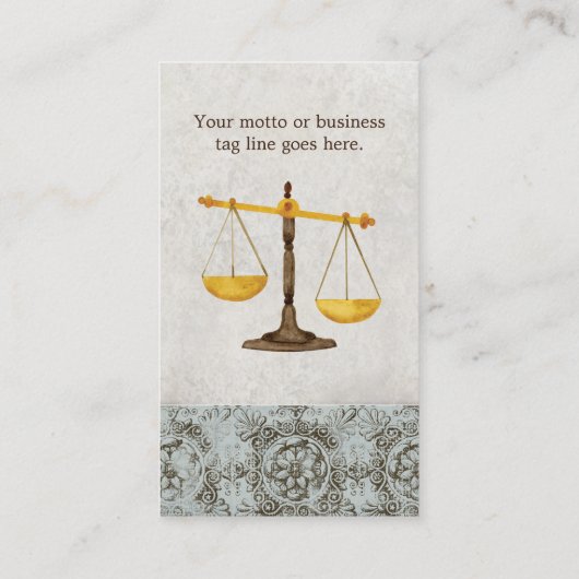 Procureur Rechtspraktijk rechter Symbol Visitekaar Visitekaartje (Achterkant)