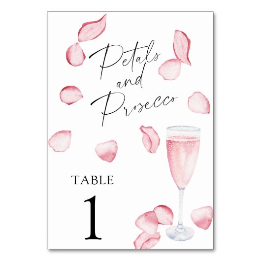 Procureur rose - numéro de table mariage (Dos)
