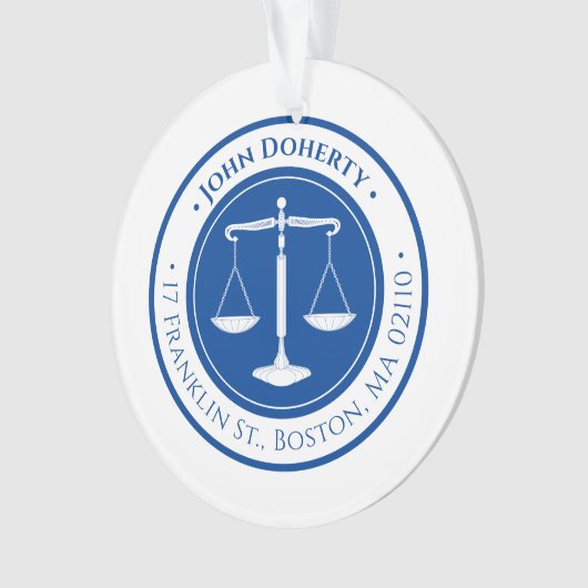 Procureur | Scales de justice Deep Blue (devant)