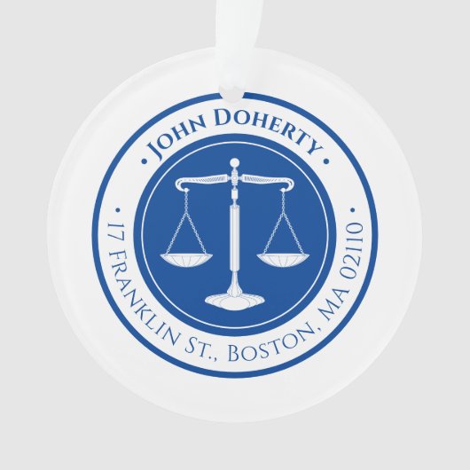 Procureur | Scales de justice Deep Blue (devant)