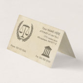 Procureur van de advocatuur Parchment Appointatio Visitekaartjes (Voorkant)