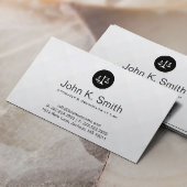 Procureur van de advocatuur van Monogram Modern Si Visitekaartje