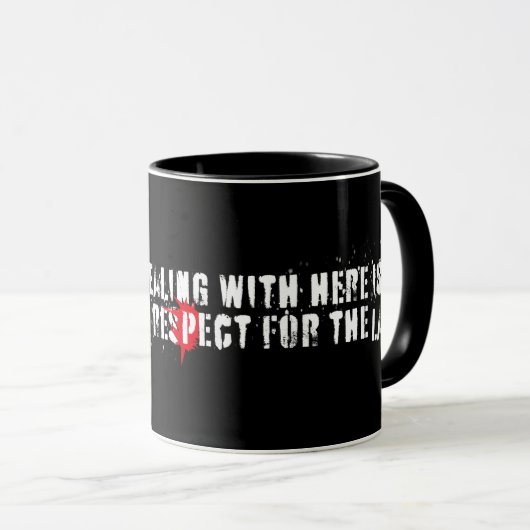 Prodigy PWEI 'law' lyric mug (Devant droit)