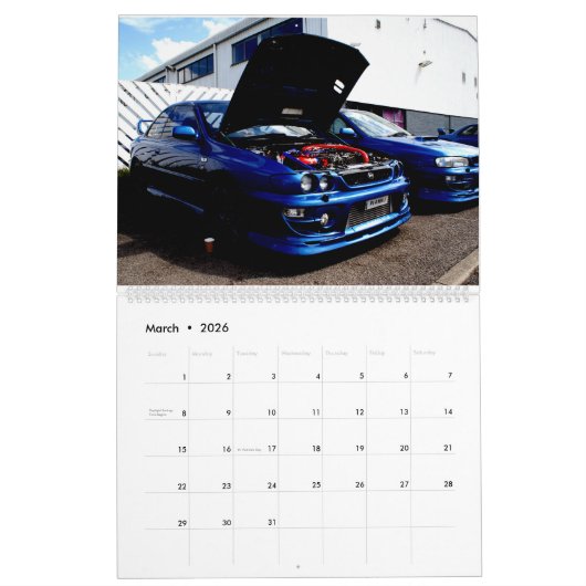 Prodrive P1 calendrier d'événement d'anniversaire (Mar 2026)