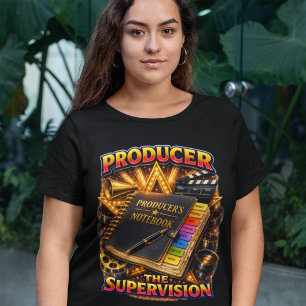 Producent - De supervisie Dames Donker Grote Maat T-shirt