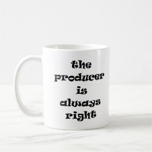 producent heeft altijd gelijk koffiemok