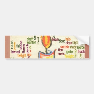 Product aanpassen Draag het licht Bumpersticker
