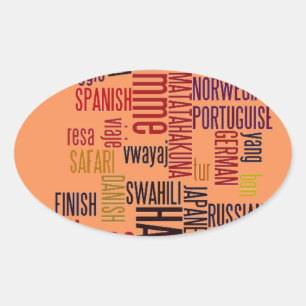 Product aanpassen ovale sticker