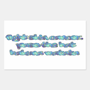 Product aanpassen rechthoekige sticker