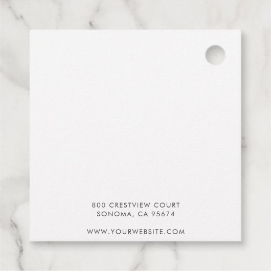 Product abstracte Boho Jewelry Designer Bedankjes Labels (Achterkant)