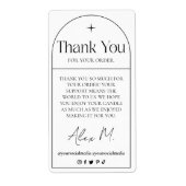 Product Bedankt Verpakkingsdoos Label (Voorkant)