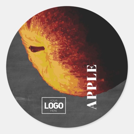 Product Brandy Apple-Logo Ronde Sticker (Voorkant)