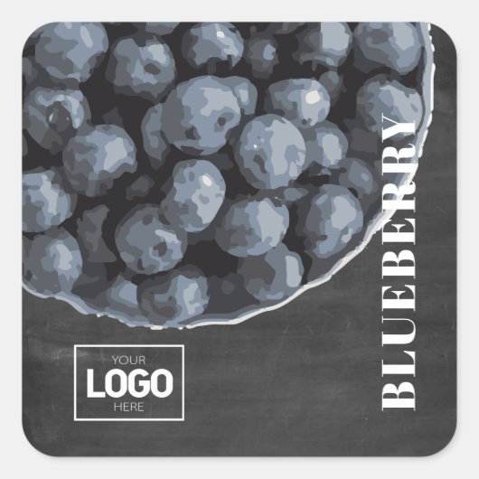 Product Brandy Blueberry Logo Stickers (Voorkant)