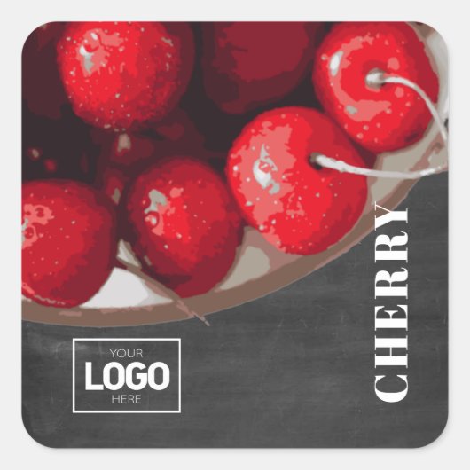 Product Brandy Cherry Logo Stickers (Voorkant)