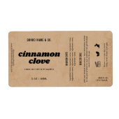  Product Customizable Brown Rustic Label (Voorkant)