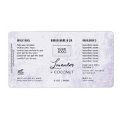  Product Customizable Lavender Rustic Label (Voorkant)