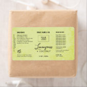 Product Customizable Lemon Green Rustic Label (Insitu)