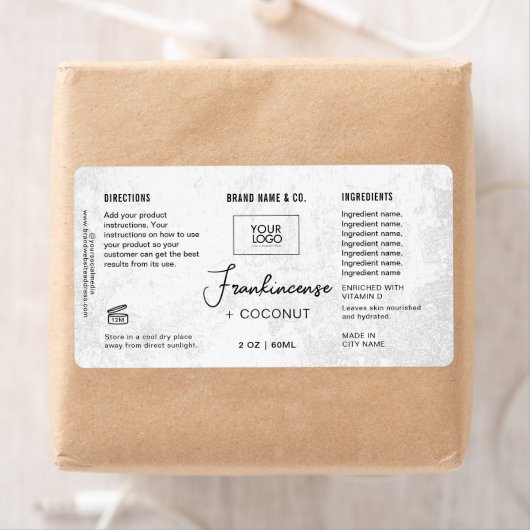  Product Customizable White Rustic Label (Insitu)