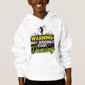 Product-Focused: Funny Dancer Warning Sign Graphic (Devant)