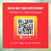 Product Genius - Rood 5x5 Window Cling Raamsticker (Vel 3)