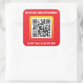 Product Genius Square Sticker - Keene Red (Tas)